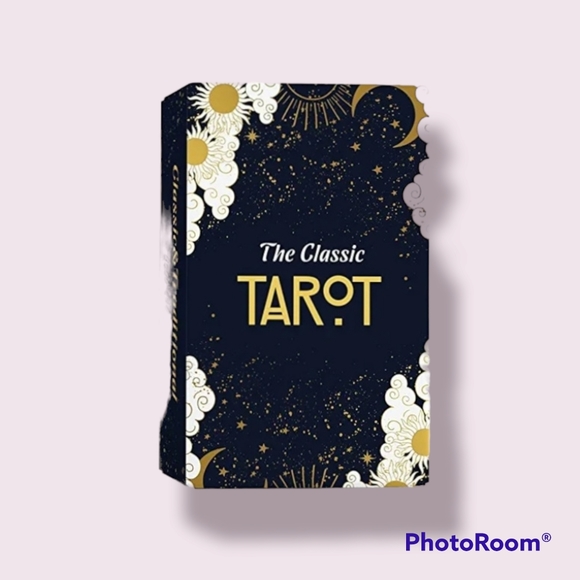 Sun,Moon,and Stars Tarot ClothW/ Hunnee Tarot Deck and Zippered Canvas Case - Picture 5 of 10